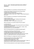 Cs 121 - Quiz 1 Review Questions And Correct Answers
