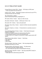 Cs 121 Final Study Guide