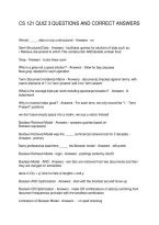 Cs 121 Quiz 3 Questions And Correct Answers