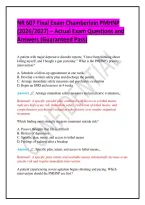 NR 607 Final Exam Chamberlain PMHNP &lpar;2026&sol;2027&rpar; &ndash; Actual Exam Questions and Answers &lpar;Guaranteed Pass&rpar;