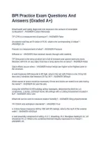 BPI Practice Exam Questions And Answers &lpar;Graded A&plus;&rpar;