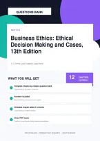 Business Ethics&colon; Ethical Decision Making and Cases 13th Edition Test Bank &vert;  &lpar;All 12 Chapters Included&rpar;