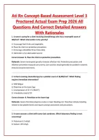 Ati Rn Concept-Based Assessment Level 3 Proctored Actual Exam Prep 2026 All Questions And Correct Detailed Answers With Rationales