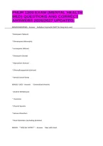 Pnur 1200 Exam &lpar;Mental Health Med&rpar; Questions And Correct Answers 2026&sol;2027 Updated&period;