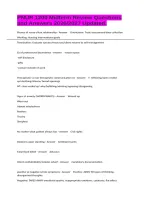PNUR 1200 Midterm Review Questions and Answers 2026&sol;2027 Updated&period;