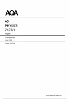 AQA AS Level Physics Paper 1 &plus; Mark Scheme 2026