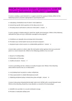 PNUR Practice Exam Questions and All Solved Solutions 2026-2027 Updated&period;&NewLine;&NewLine;