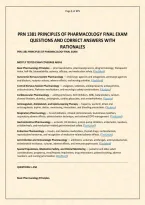 Prn 1381 Principles Of Pharmacology Final Exam Questions And Correct Answers With Rationales&period;pdf&NewLine;&NewLine;