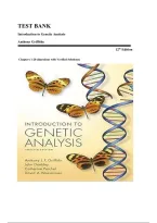 Test Bank For Introduction to Genetic Analysis 12th Edition by Griffiths&comma; Doebley&comma; Peichel&comma; Wassarman &ndash; Complete Test Bank with All Chapters&comma; Questions & Answers