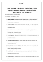 Une General Chemistry Ii Midterm Exam &comma;Questions And Verified Answers With Rationales Just Released&period;pdf&NewLine;&NewLine;