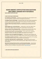 Maine Arborist Certification Exam Questions And Correct Answers With Rationales&period;pdf&NewLine;&NewLine;