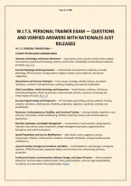W&period;i&period;t&period;s&period; Personal Trainer Exam &mdash; Questions And Verified Answers With Rationales Just Released&period;pdf&NewLine;&NewLine;