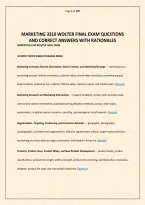 Marketing 3310 Wolter Final Exam Questions And Correct Answers With Rationales&period;pdf&NewLine;&NewLine;