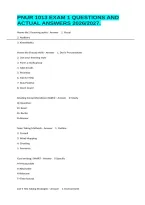 Pnur 1013 Exam 1 Questions And Actual Answers 2026&sol;2027&period;