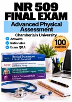 NR 509 Advanced Physical Assessment Midterm &plus; Final Exam Complete Bundle &lpar;2026&sol;2027&rpar; Q&A &vert; Chamberlain A&plus; Guarantee