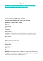 Nsg5003 Advanced Pathophysiology Exam Questions 2026 Exam Latest &NewLine;Version Solved Questions & Answers Verified 100 &percnt;  