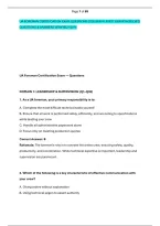 Ua Foreman Certification Exam Questions 2026 Exam Latest Version Solved &NewLine;Questions & Answers Verified 100 &percnt;  