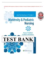 Test Bank for Introductory Maternity & Pediatric Nursing&comma; 5th Edition by Nancy T&period; Hatfield & Cynthia A&period; Kincheloe &vert; Questions and Answers &vert; 42 Chapters