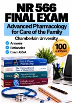NR 566 Advanced Pharmacology for Care of the Family Midterm &plus; Final Exam Complete Bundle &lpar;2026&sol;2027&rpar; Q&A &vert; Chamberlain A&plus; Guarantee
