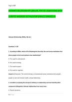 Intimate Relationships &lpar;Miller&comma; 9Th Ed&period;&rpar; Questions With &NewLine;Verified Answers Detailed Rationales Graded A&plus; 
