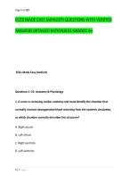 Ecgs Made Easy &lpar;Aehlert&rpar; Questions With Verified &NewLine;Answers Detailed Rationales Graded A&plus; 