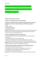 H&R Block Income Tax Course Assessment &NewLine;Questions With Verified Answers Detailed &NewLine;Rationales Graded A&plus;