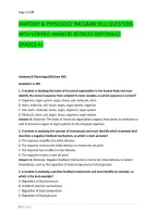 Anatomy & Physiology &lpar;Mcgraw Hill&rpar; Questions &NewLine;With Verified Answers Detailed Rationales &NewLine;Graded A&plus;
