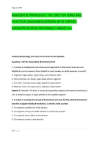 Anatomy & Physiology&colon; The Unity Of Form And &NewLine;Function &lpar;Saladin&rpar;Questions With Verified &NewLine;Answers Detailed Rationales Graded A&plus;
