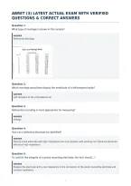 Abret &lpar;3&rpar; Latest Actual Exam With Verified&NewLine;Questions & Correct Answers