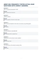 Abret-Eeg Frequently Tested Actual Exam&NewLine;Questions With Correct Answers