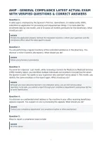 Ahip - General Compliance Latest Actual Exam&NewLine;With Verified Questions & Correct Answers