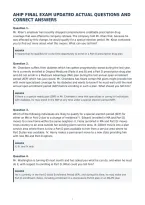 Ahip Final Exam Updated Actual Questions And&NewLine;Correct Answers