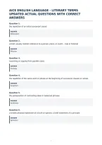 Aice English Language - Literary Terms&NewLine;Updated Actual Questions With Correct&NewLine;Answers&NewLine;