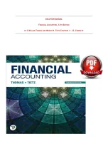 Solution Manual For Financial Accounting&comma; 13th Edition by C William Thomas and Wendy M&period; Tietz&comma; Verified Chapters 1 - 12&comma; Complete Newest Version