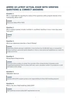 Ammo-18 Latest Actual Exam With Verified&NewLine;Questions & Correct Answers