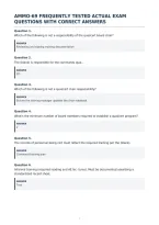 Ammo-69 Frequently Tested Actual Exam&NewLine;Questions With Correct Answers