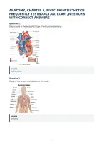 Anatomy&comma; Chapter 5&comma; Pivot Point Esthetics&NewLine;Frequently Tested Actual Exam Questions&NewLine;With Correct Answers