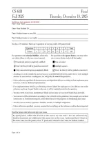 CS 61B Final Exam Fall 2025&ndash;2026 &vert; Complete Questions & Solutions &vert; University of California&comma; Berkeley