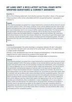 Ap Lang Unit 4 Mcq Latest Actual Exam With&NewLine;Verified Questions & Correct Answers