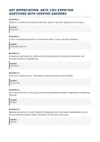 Art Appreciation- Arts 1301 Expected&NewLine;Questions With Verified Answers&NewLine;