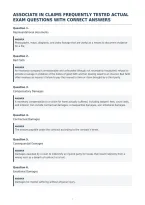 Associate In Claims Frequently Tested Actual&NewLine;Exam Questions With Correct Answers