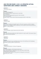 Asu Fin 300 Exam 1 &lpar;Ch 1-4&rpar; Updated Actual&NewLine;Questions And Correct Answers&NewLine;