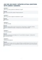 Asu Shs 402 Exam 2 Updated Actual Questions&NewLine;With Correct Answers&NewLine;