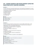Ati Human Growth And Development Expected&NewLine;Questions With Verified Answers