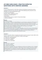 Ati Med Surg Exam 1 Practice Expected&NewLine;Questions With Verified Answers