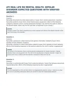 Ati Real Life Rn Mental Health- Bipolar&NewLine;Disorder Expected Questions With Verified&NewLine;Answers