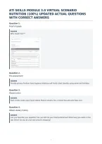 Ati Skills Module 3&period;0 Virtual Scenario&NewLine;Nutrition &lpar;100&percnt;&rpar; Updated Actual Questions&NewLine;With Correct Answers