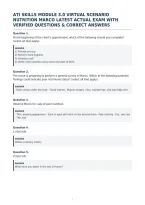 Ati Skills Module 3&period;0 Virtual Scenario&NewLine;Nutrition Marco Latest Actual Exam With&NewLine;Verified Questions & Correct Answer