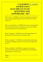 California &NewLine;Journeyman &NewLine;Electrician Exam &NewLine;Questions And &NewLine;Answers 2026 - 2027