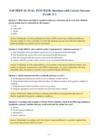 AAP PREP ACTUAL TEST BANK Questions with Correct Answers&NewLine;&lpar;Grade A&plus;&rpar;
